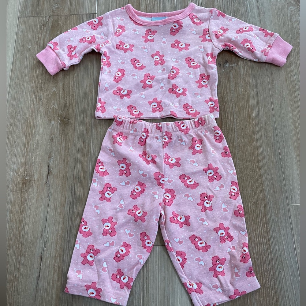 Vintage carebears baby pajamas